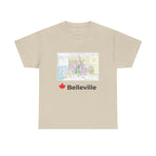 Vintage Belleville Map Unisex Tee