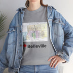 Vintage Belleville Map Unisex Tee