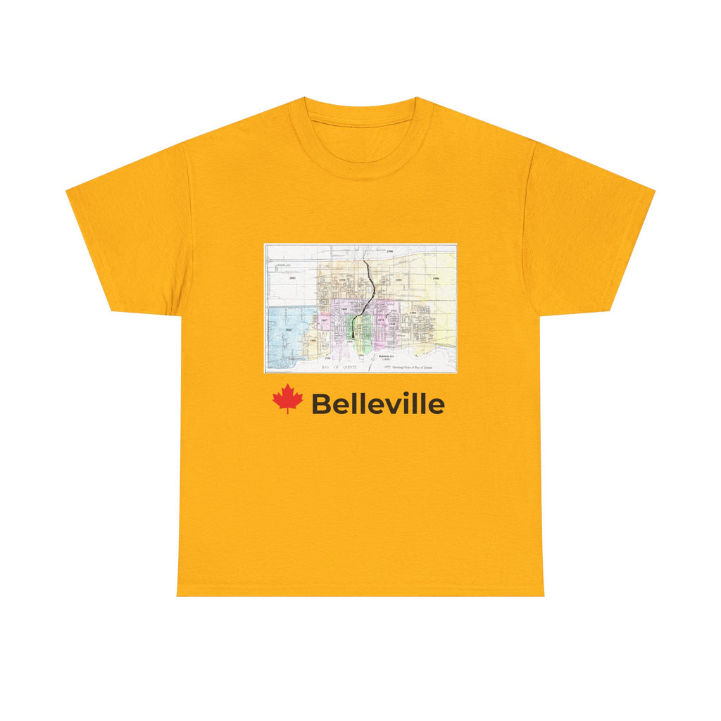 Vintage Belleville Map Unisex Tee
