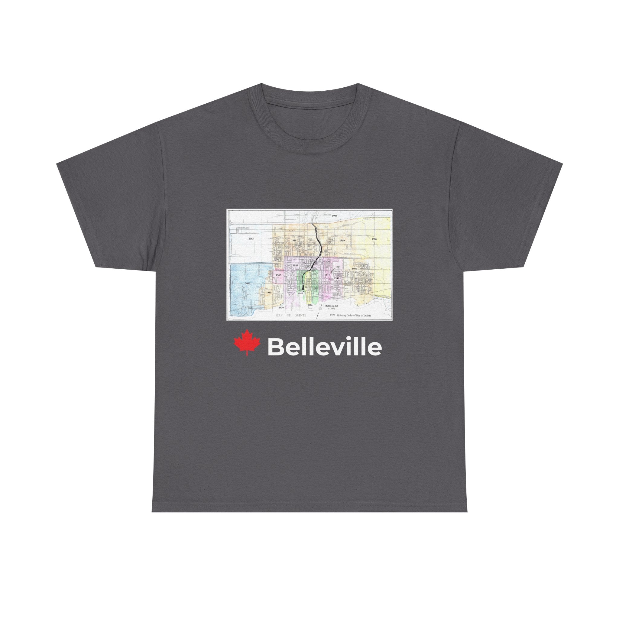 Vintage Belleville Map Unisex Tee