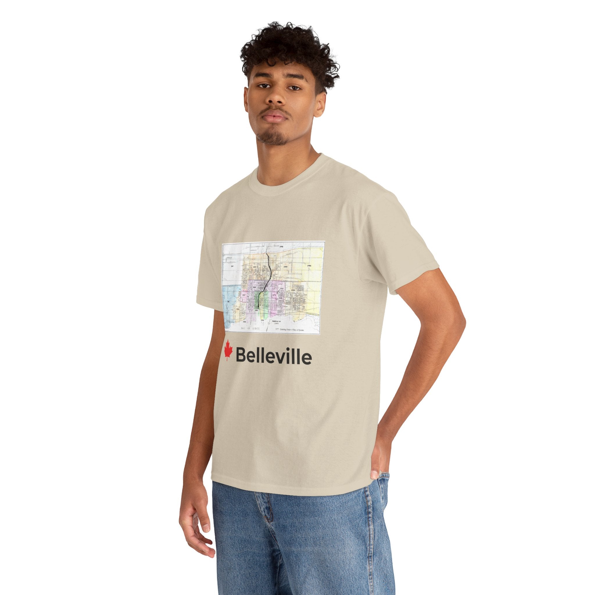 Vintage Belleville Map Unisex Tee