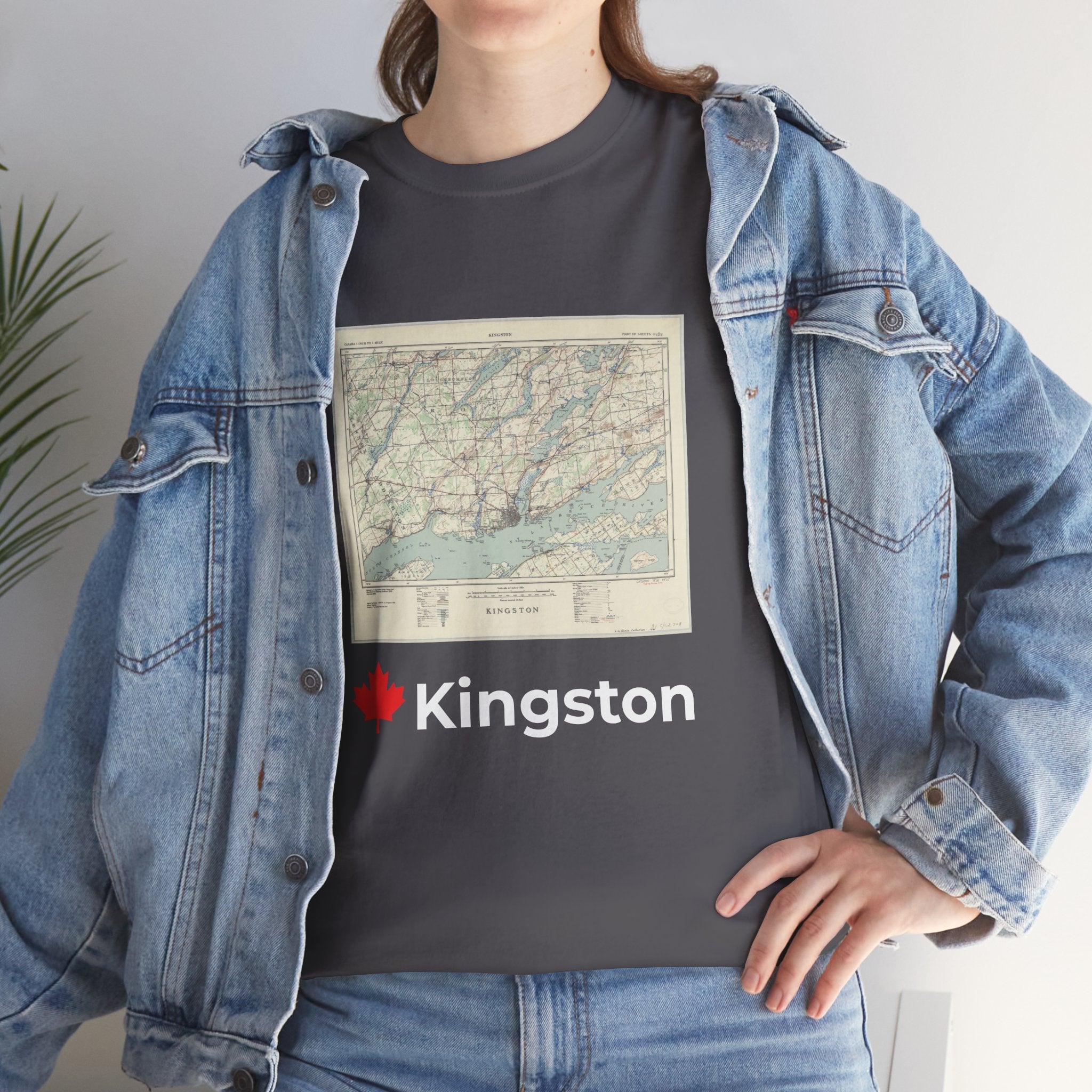 Kingston Vintage Map Unisex Tee