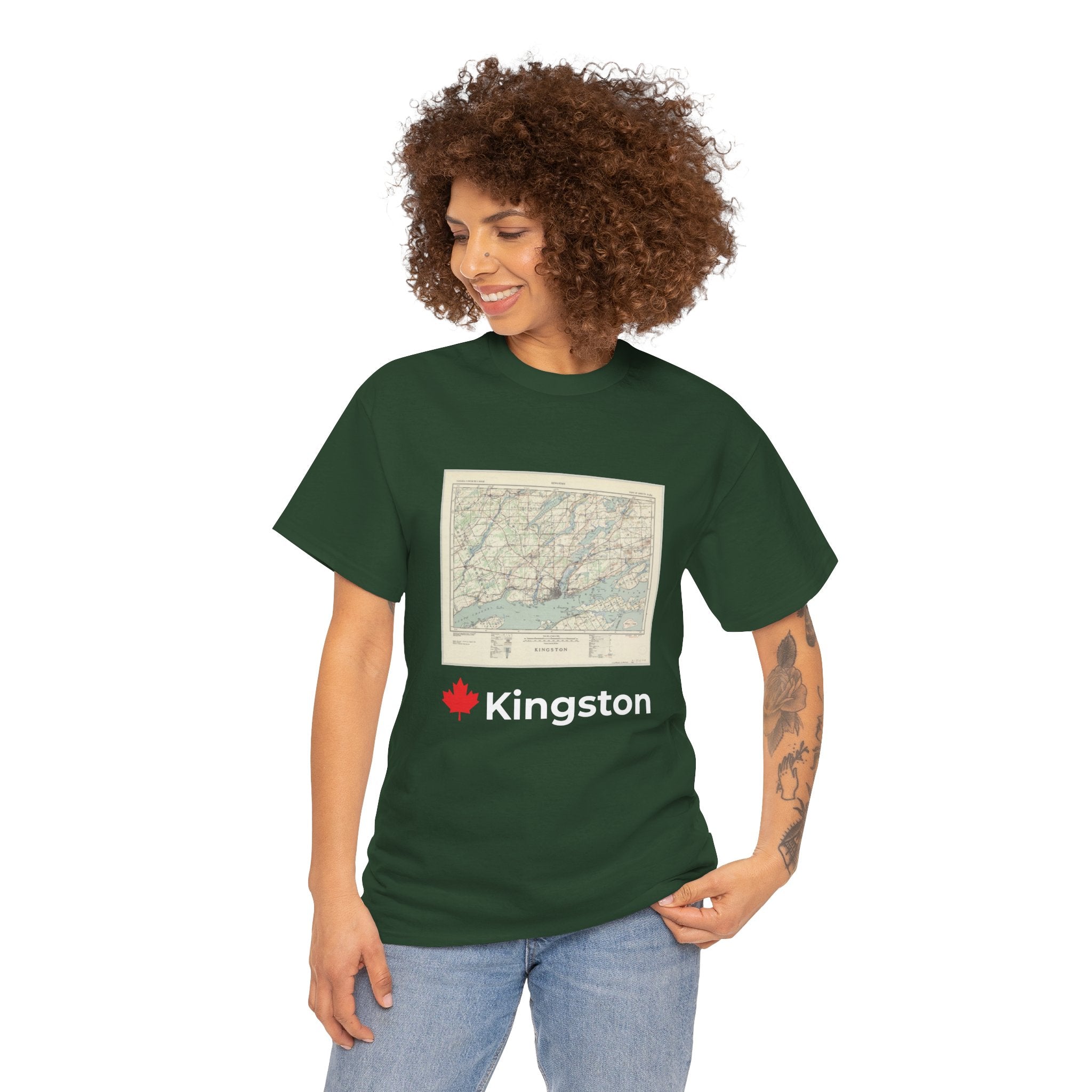 Kingston Vintage Map Unisex Tee