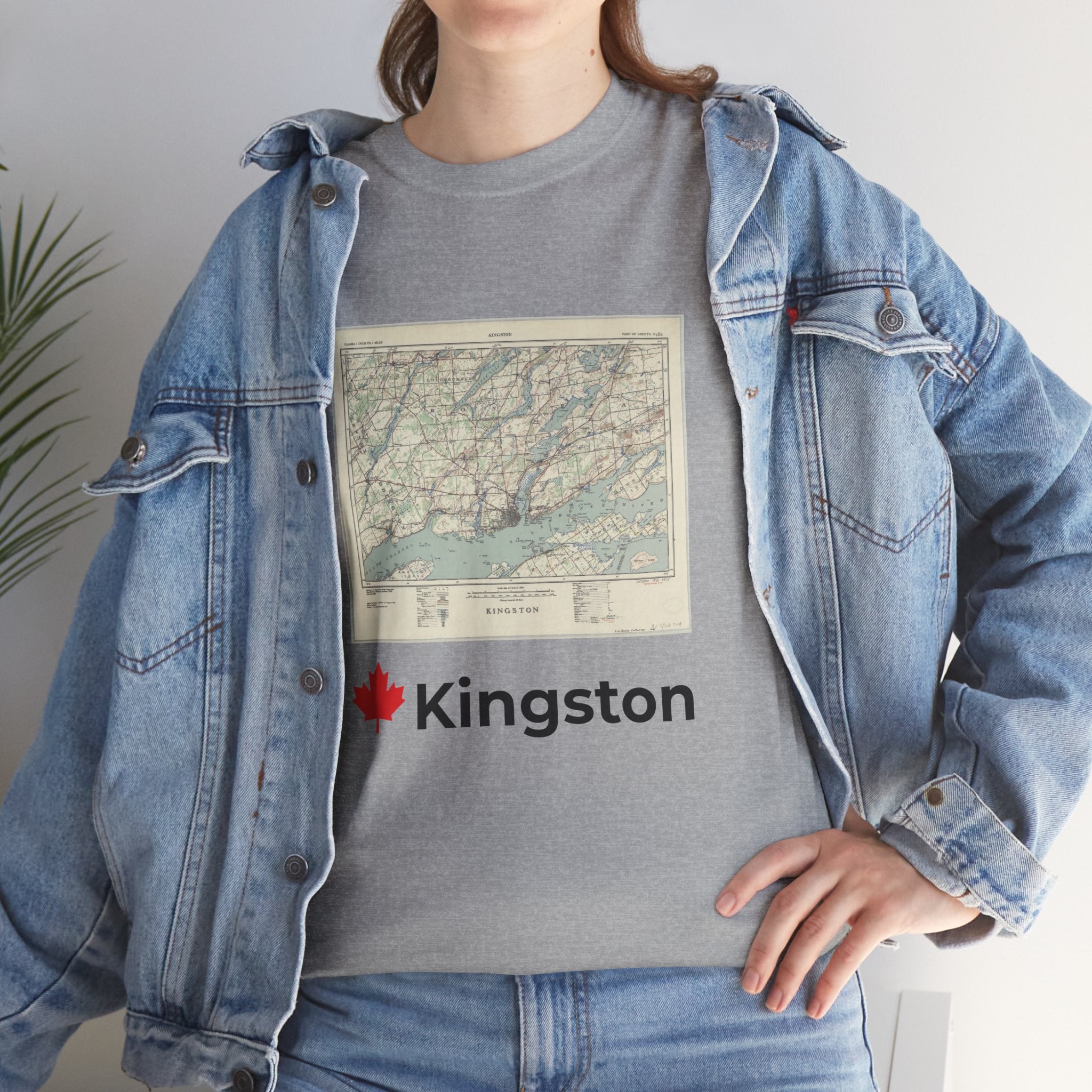 Kingston Vintage Map Unisex Tee