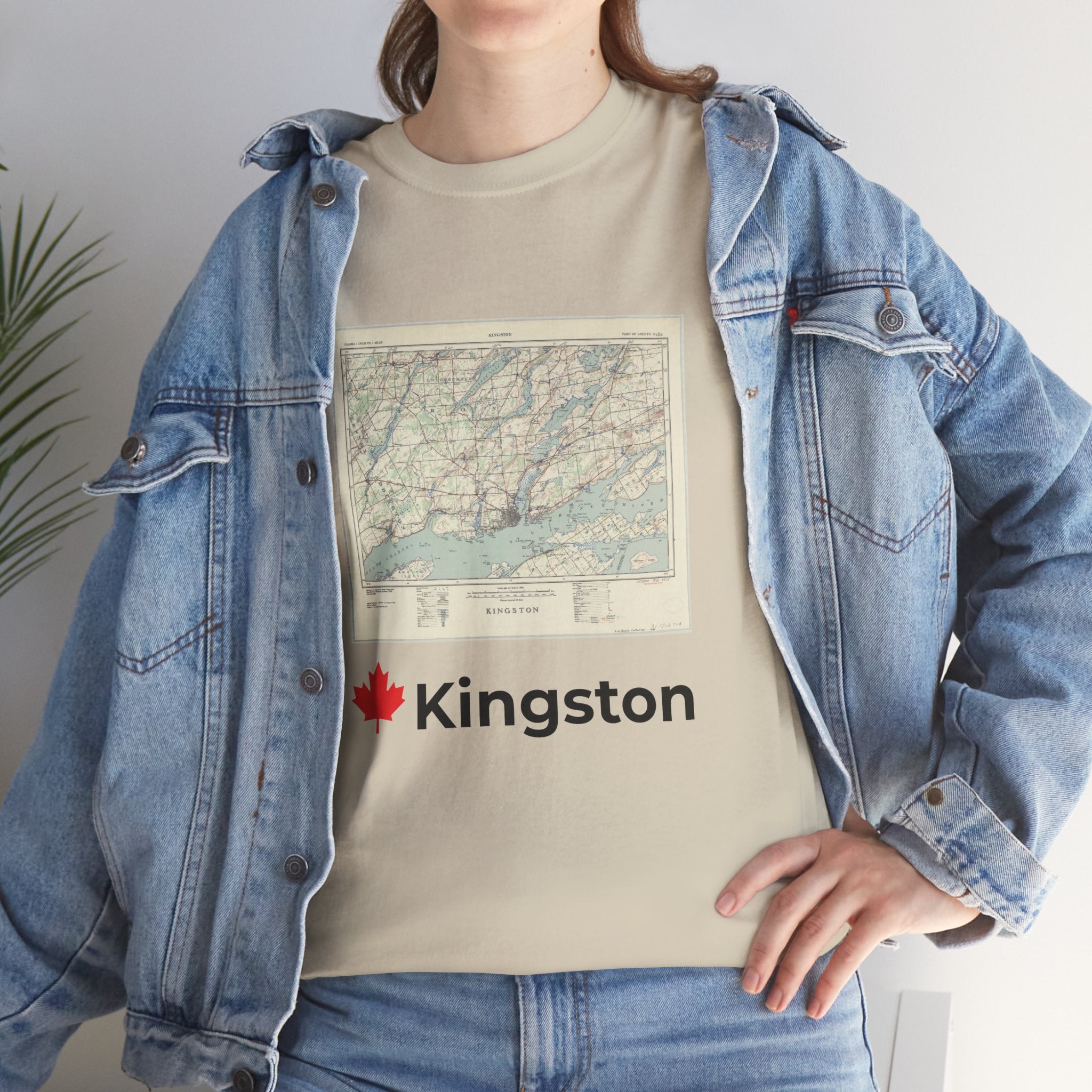 Kingston Vintage Map Unisex Tee