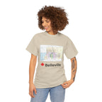 Vintage Belleville Map Unisex Tee
