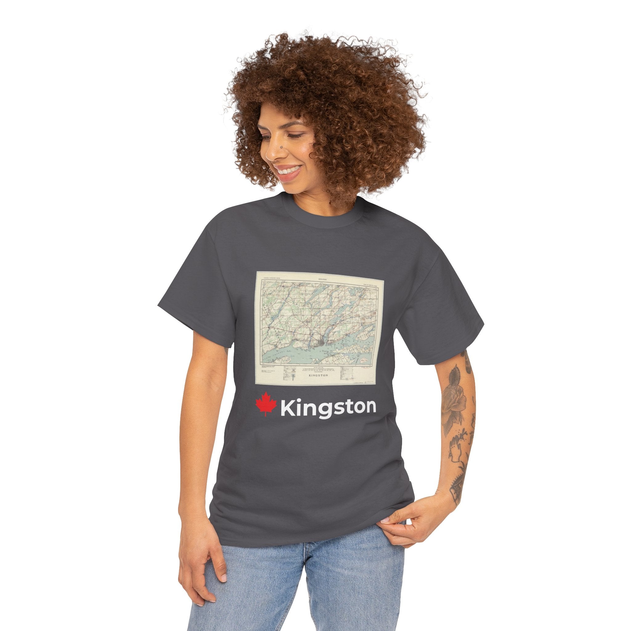 Kingston Vintage Map Unisex Tee