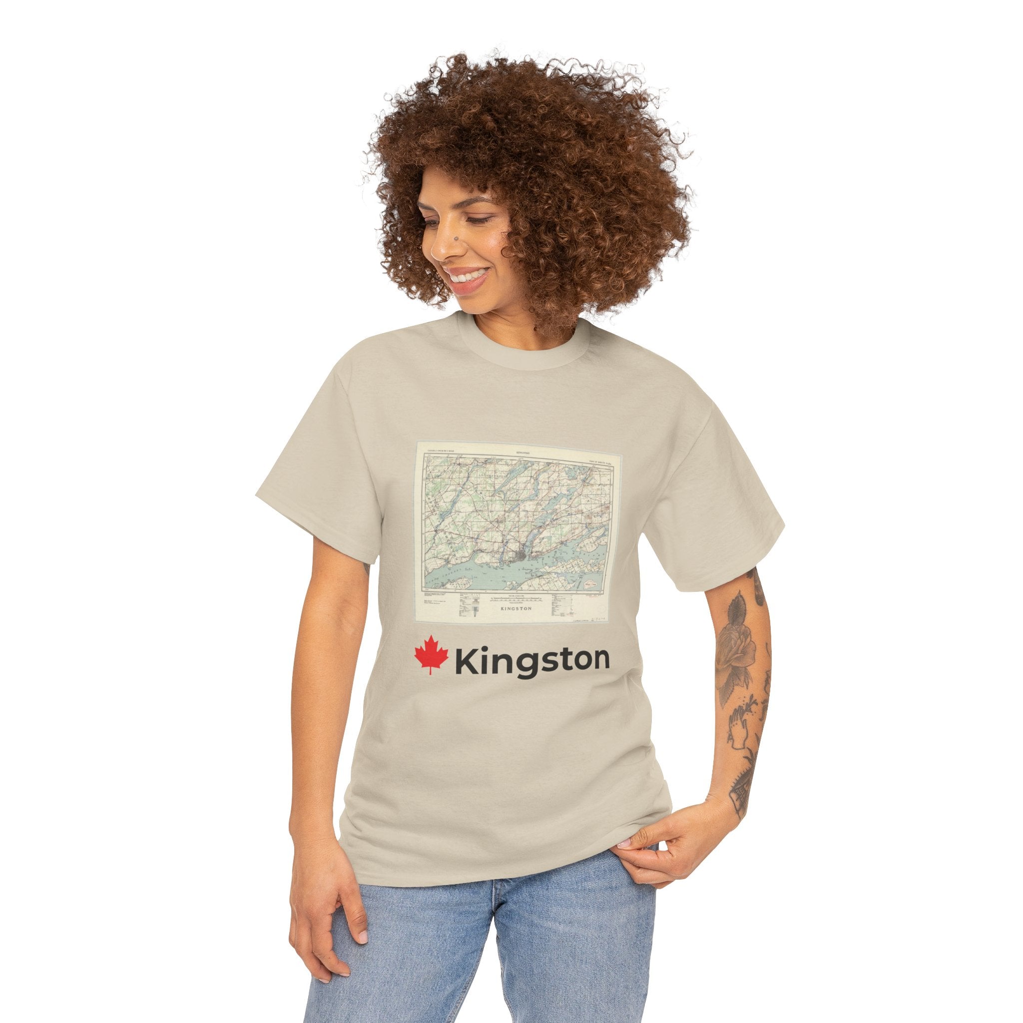 Kingston Vintage Map Unisex Tee
