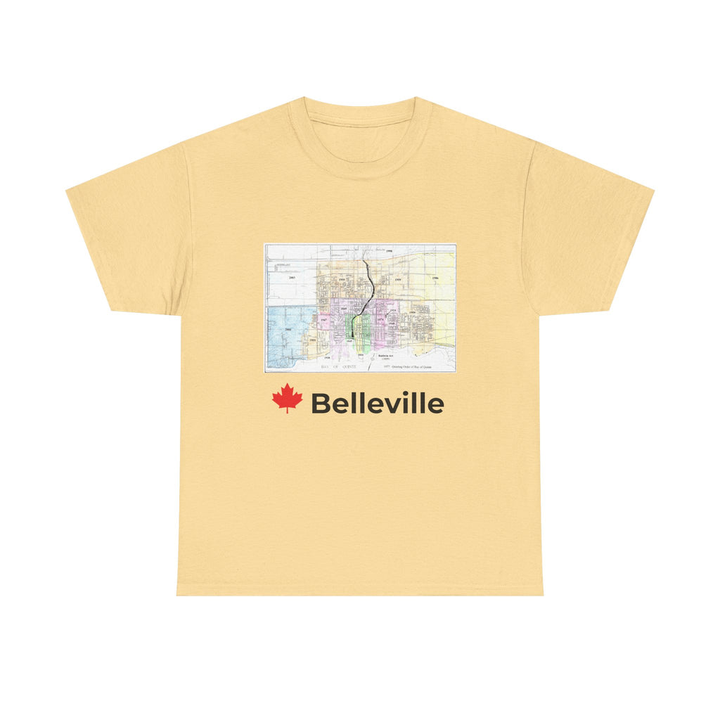 Vintage Belleville Map Unisex Tee
