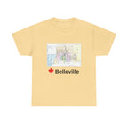 Vintage Belleville Map Unisex Tee
