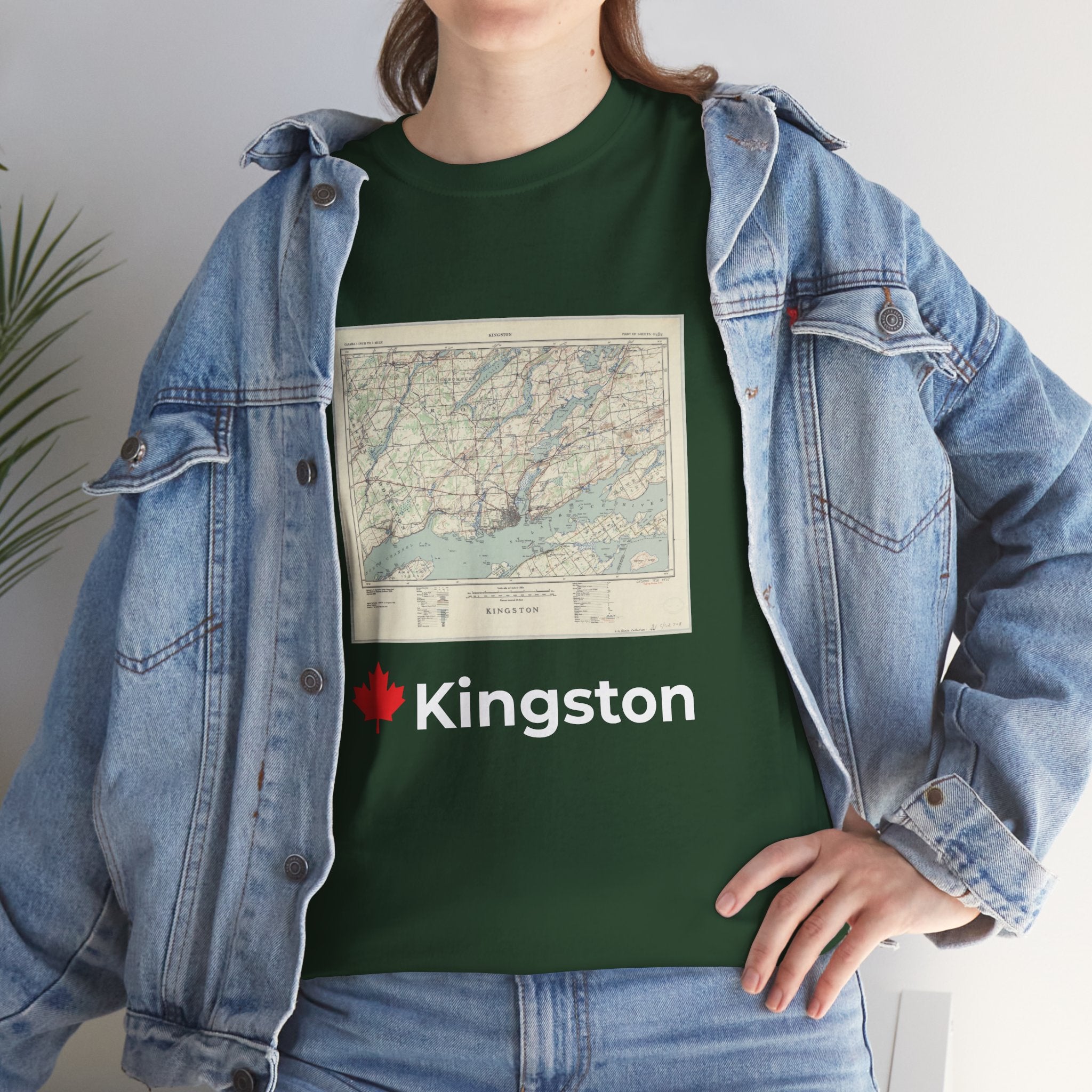 Kingston Vintage Map Unisex Tee